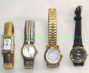 lot 67 image: Gucci, Guess, Oscar De la Renta, Caravelle by Bulova ladies watches