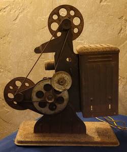 lot 19 image: Vintage Movie Reel Machine as shown.
