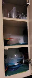 lot 80 image: Lot of plastic storage containers and more as shown.