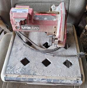 lot 195 image: MK 170 Tile Saw as shown.