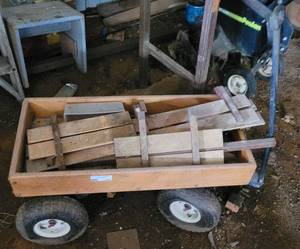 lot 208 image: Vintage utility wagon as shown.
