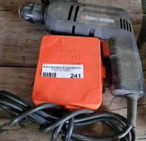 lot 241 image: Black & Decker Electric Drill and more as shown.
