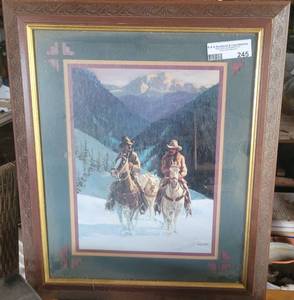 lot 245 image: Framed Print as shown.