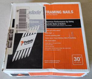 lot 14 image: BOX OF PASLODE NAILS AS SHOWN.