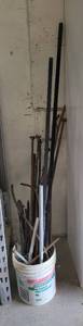 lot 34 image: LOT OF SCRAP COPPER PIPE, STEEL AND MORE AS SHOWN.
