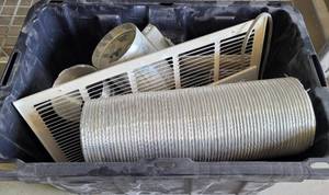 lot 48 image: HAVC ITEMS, RETURN AIR GRILLES, AND MORE AS SHOWN.