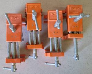 lot 82 image: LOT OF 4 PONY #8510 CABINET CLAW CLAMPS AS SHOWN. (YOUR BID X 4) SEARCH THESE UP