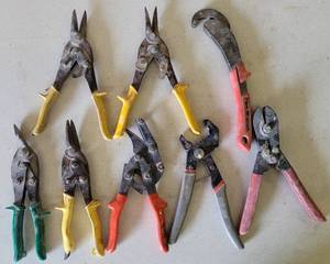 lot 92 image: LOT OF 8 ASSORTED PLIERS IN VARIOUS STYLES AS SHOWN. (YOUR BID X 8)