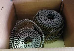 lot 111 image: BOX OF NAILS AS SHOWN.