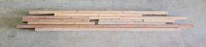 lot 113 image: LOT OF ASSORTED WOOD (MOSTLY 2 x 4S) AS SHOWN.