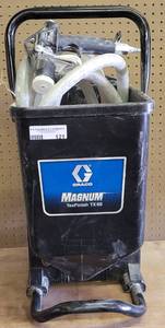 lot 121 image: GRACO MAGNUM TEXFINISH TX 65 AND TEXSPRAY TEXTURE GUN AS SHOWN.