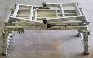 lot 122 image: LOT OF 2 PORTABLE FOLD-UP WORK PLATFORMS AS SHOWN. (YOUR BID X 2)