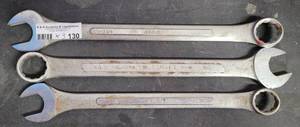 lot 130 image: LOT OF 3 WRENCHES AS SHOWN. (YOUR BID x3)