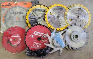 lot 188 image: LOT OF 8 SAW BLADES AS SHOWN. (YOUR BID X 8)