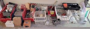 lot 259 image: LOT OF ASSORTED HARDWARE AS SHOWN.