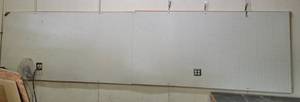 lot 265 image: LOT OF 2 PEGBOARD SHEETS MOUNTED ON THE WALL AS SHOWN. BUYER MUST BRING TOOLS FOR PROPER REMOVAL. (YOUR BID X 2)