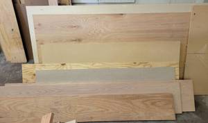 lot 266 image: LOT OF ASSORTED WOOD IN VARIOUS SIZES AND STYLES AS SHOWN. GREAT MIXED LOT