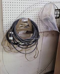 lot 273 image: EXTENSION CORDS, BAND SAW BLADES AND MORE AS SHOWN.
