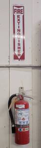 lot 274 image: FIRE EXTINGUISHER WITH SIGN AS SHOWN. BUYER IS RESPONSIBLE FOR PROPER REMOVAL.