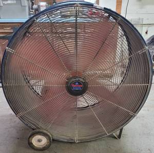 lot 296 image: LARGE TEMPACURE 42 WAREHOUSE FAN MODEL TPC-42 AS SHOWN.