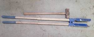 lot 300 image: KOBALT POST HOLE DIGGER PLUS SLEDGEHAMMER AS SHOWN. (YOUR BID X 2)