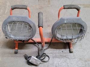 lot 306 image: HDX HALOGEN WORK LIGHTS AS SHOWN.