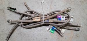lot 314 image: LOT OF TOILET AND FAUCET HOSES IN STYLES SHOWN.