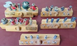 lot 325 image: LOT OF 5 SETS OF ROUTER BITS IN VARIOUS STYLES, SIZES AS SHOWN. (YOUR BID X 5)