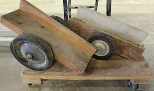 lot 400 image: SHOP MADE FURNITURE DOLLY PLUS MORE AS SHOWN.