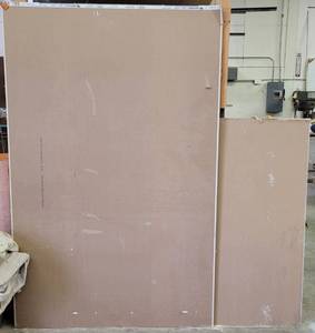 lot 407 image: DRYWALL  SHEETROCK AS SHOWN. 1 FULL SHEET PLUS MORE.
