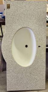 lot 417 image: COUNTERTOP WITH SINK AS SHOWN.