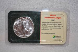 lot 143 image: Silver American Eagle 1987