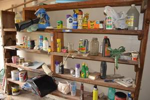 lot 107 image: Wooden Storage Shelf Only