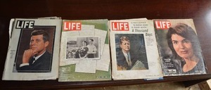 lot 121 image: Vintage Life Magazines about John F. Kennedy and Jacqueline Kennedy