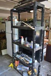 lot 120 image: Plastic Storage Shelf