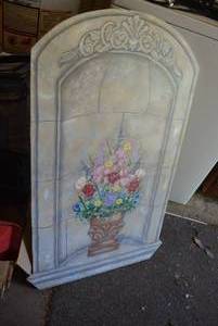 lot 214 image: Mural Painting on Mdf Board, signed by artist