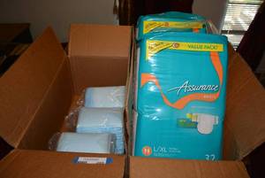 lot 209 image: Assurance Adult Diapers and Bed Underpads