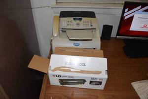 lot 291 image: Brother Fax Machine Model Fax-2820 and LD Laser Toner Cartridge