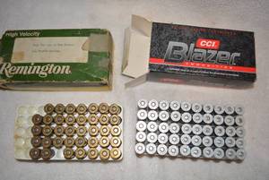 lot 325 image: 2 Boxes 44 S&W special CCI, Remington Partial Box