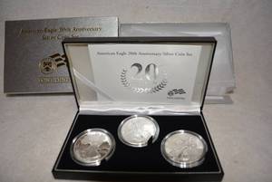 lot 337 image: American Eagle 20th Anniversary Silver Coin Set