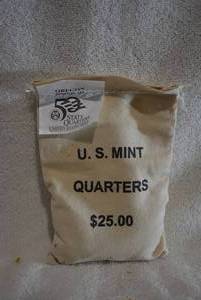 lot 351 image: $25 Bag of Oregon Mint Quarters Uncirculated