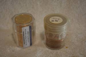 lot 355 image: 20 Martin Van Buren $1 Coins PCGS BV First Day of Issue, 2008-P, and 20 1974 Half Dollars