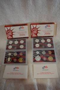 lot 361 image: 2 Sets of 2006 US Mint Proof Silver Sets State Quarter, Dime and Half Dollar Silver (Bid is times the quantity)