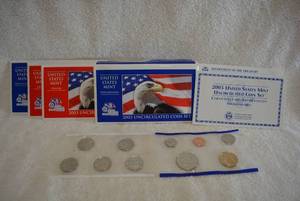 lot 364 image: 4 Sets of 2003 US Mint Proof Sets 2 D-Mint, 2 P-Mint