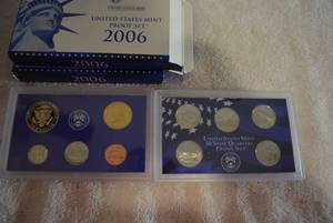 lot 395 image: 2 Sets of 2006 10 Coin Proof Sets