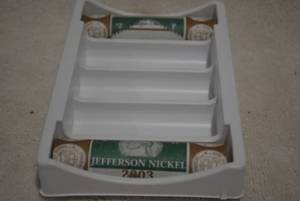 lot 500 image: 2 - 2003 Jefferson Nickel Rolls, 1 D-Mint, 1 P-Mint