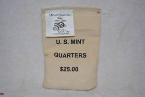 lot 503 image: 1999-2000 US Mint $25 Mixed State Quarters Bag