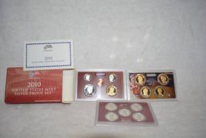lot 521 image: 2010 US Mint Silver Proof Set
