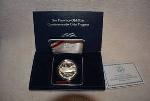 lot 392 image: 2 - 2006 San Francisco Old Mint Commemorative Coin Proof Silver Dollar 90% Silver