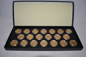 lot 440 image: 1999-2002 State Quarters - 20 Gold Plate from P-Mint